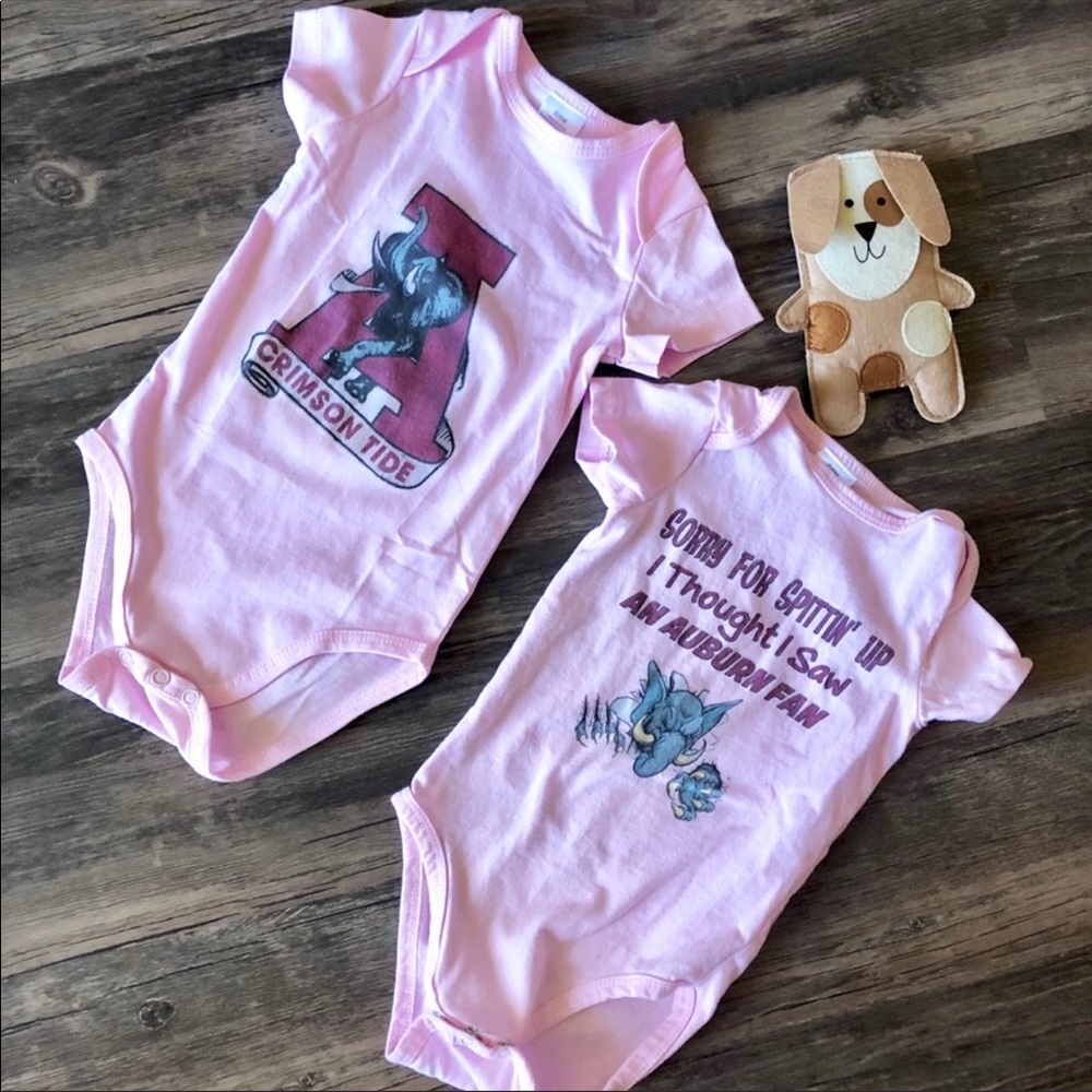 Alabama Crimson Tide Infant Onesies size 0-6M
